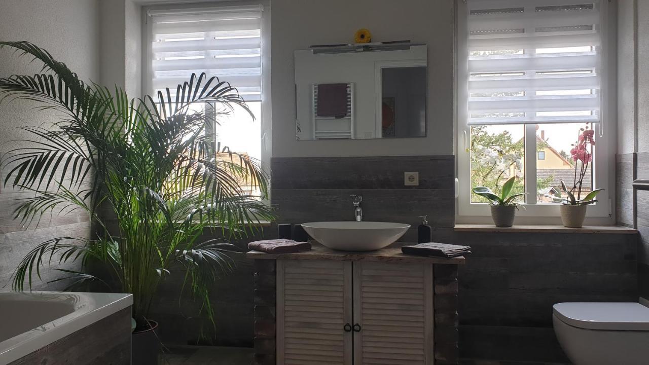 Seensucht & Urlaubstraeume, Ferienwohnung "Seerose" Grossraeschen Exteriör bild